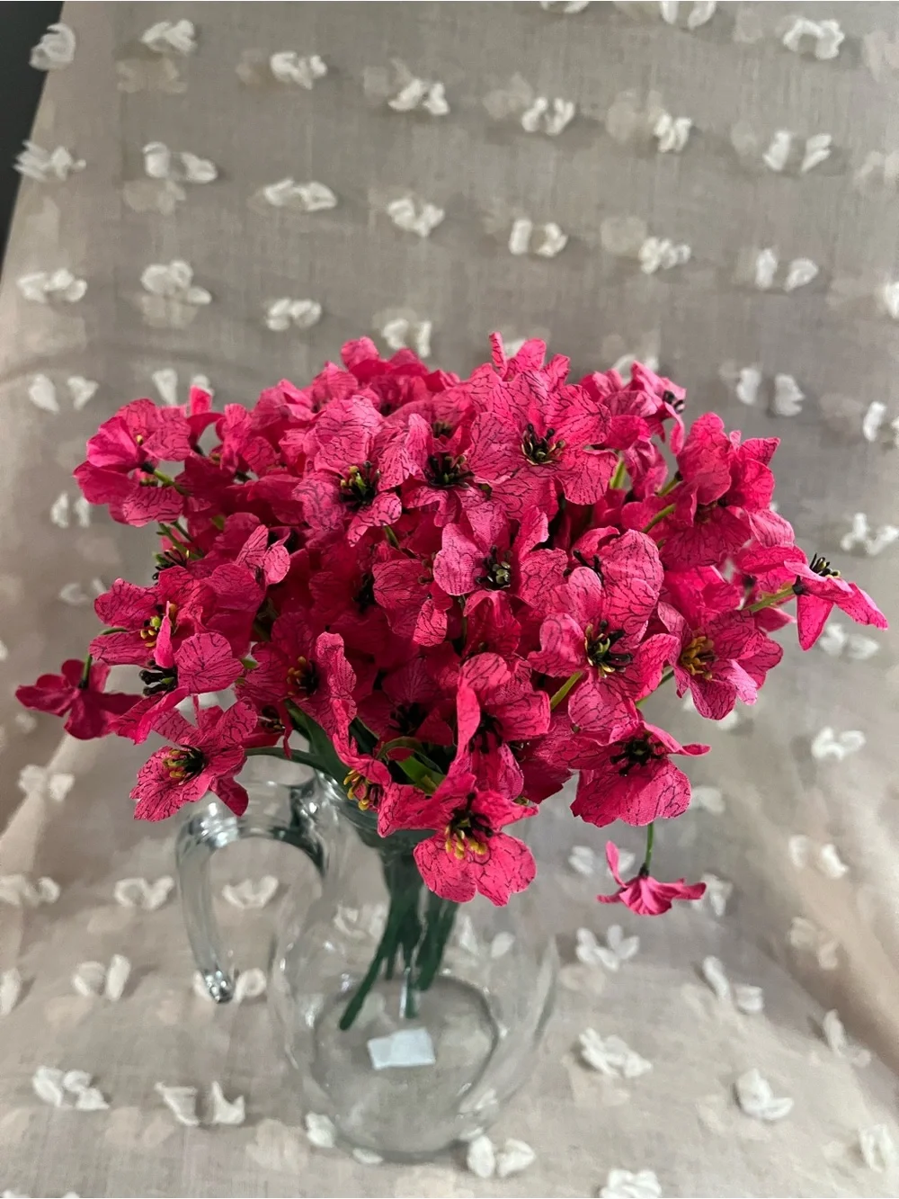 Fuchsia Outdoor Artificial Flower Bouquet - Home Accents